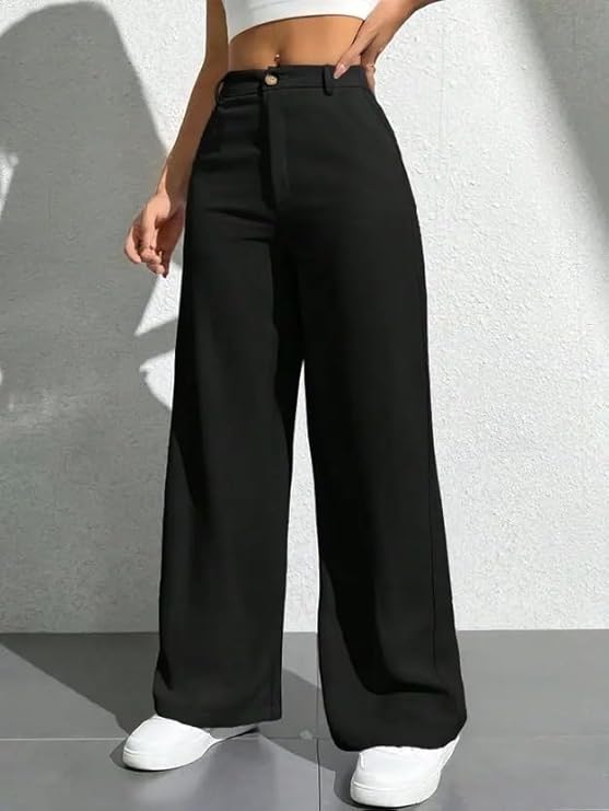 Cotton Trousers - Black